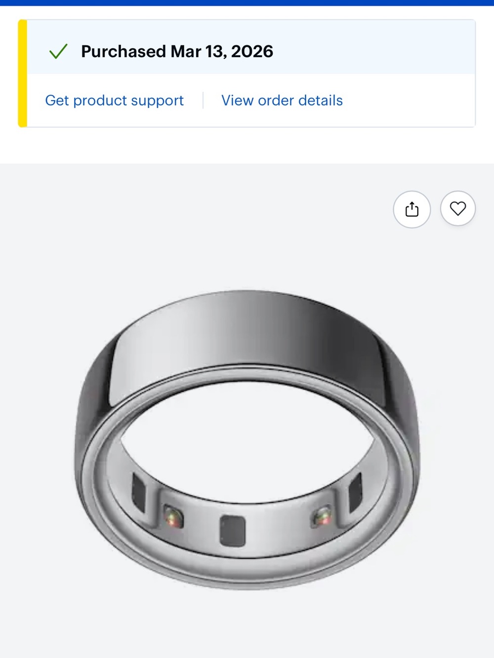 Oura Ring Gen 4 - Size 6 - 6mo old